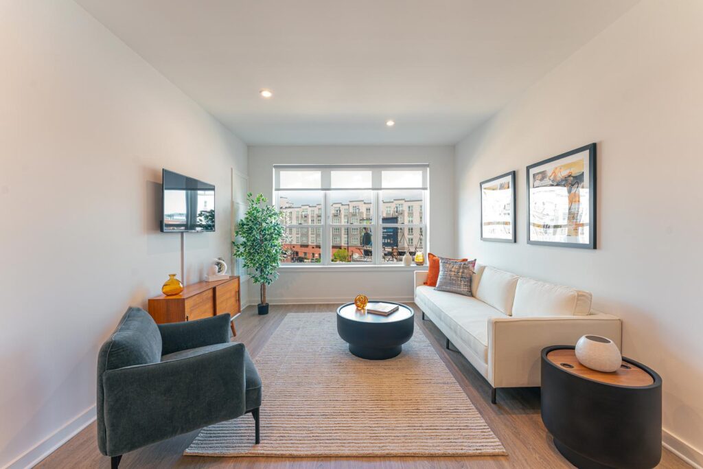 view of living room in apartment